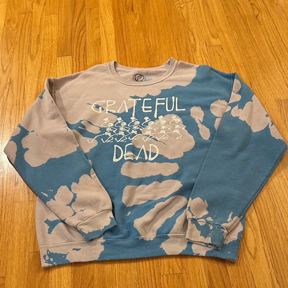 Urban Outfitters Grateful Dead Blue and Purple Sweatshirt (M)